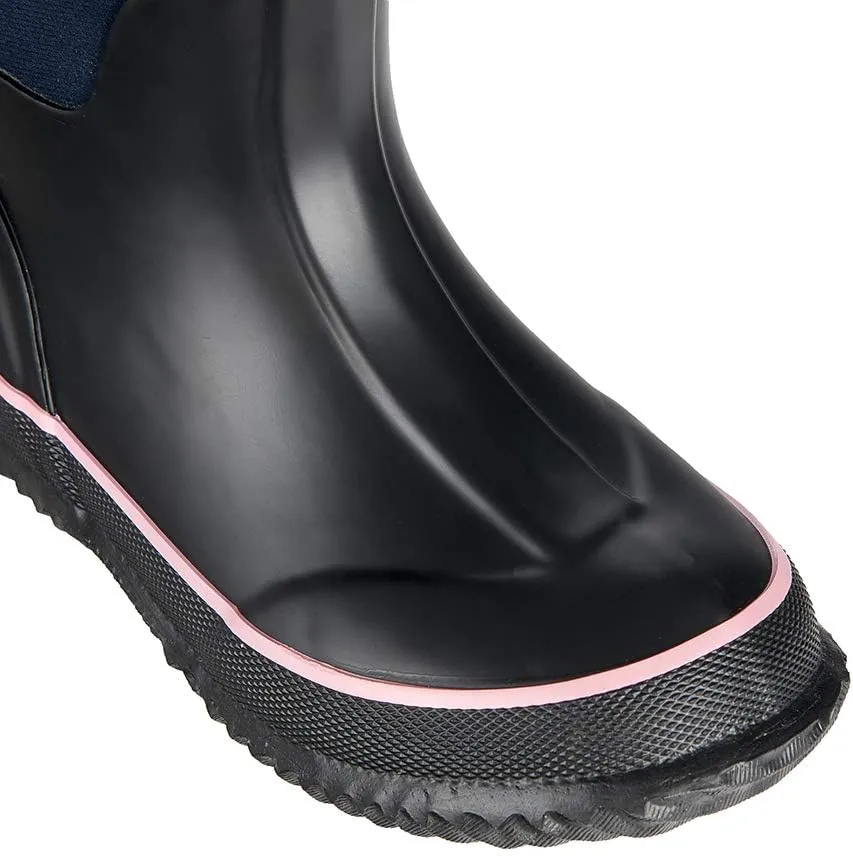 WTW Kids Rubber Rain Boots - Neoprene Insulated 100% Waterproof Mid Calf Mud Boots for Boys and Girls Winter Snow Boots