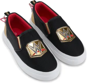 WWE Boys Championship Belt Sneakers - John Cena, Roman Reigns, Seth Rollins World Wrestling Champion Belt Slip On Shoes
