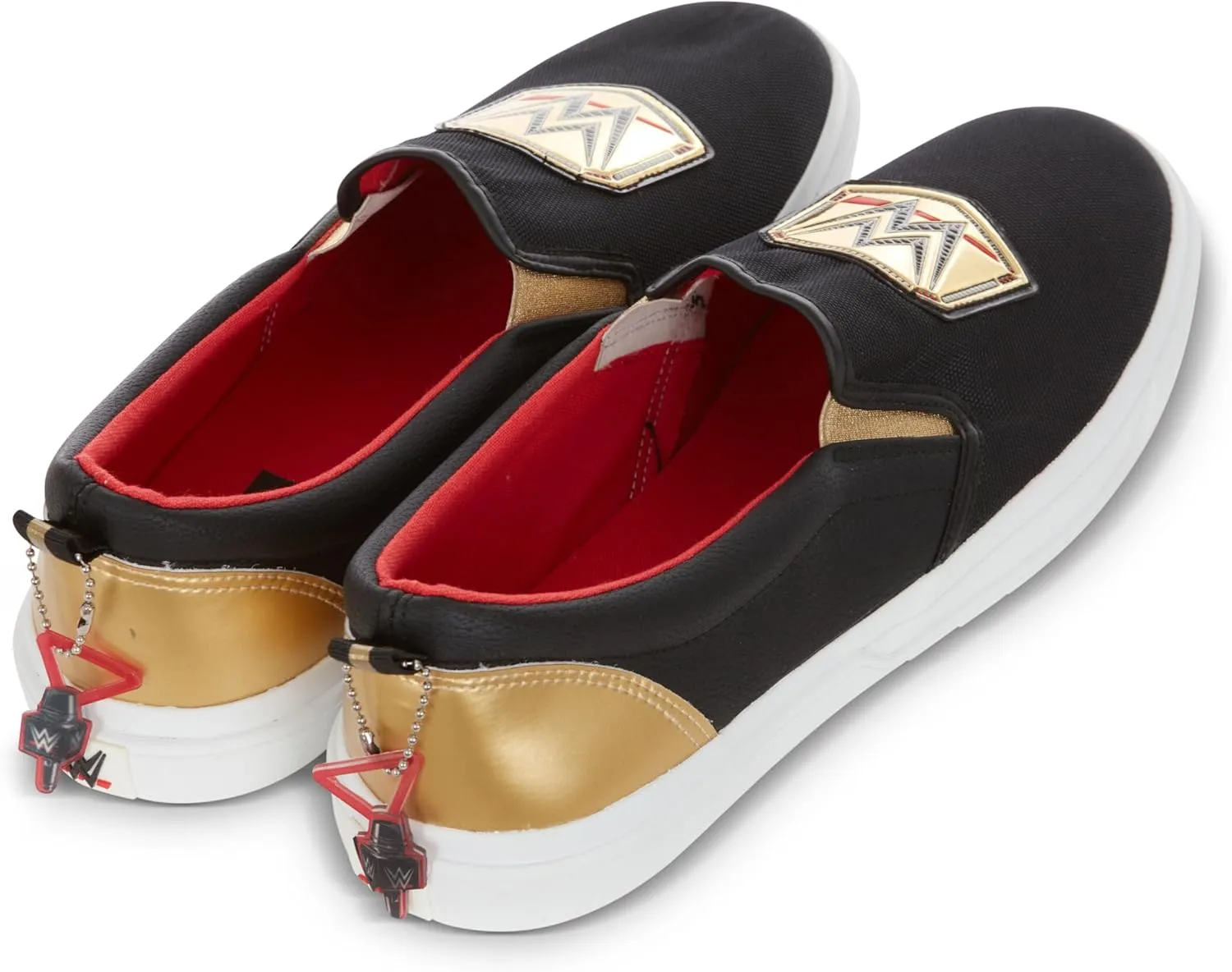 WWE Mens Championship Belt Shoes - John Cena, Roman Reigns, Seth Rollins World Wrestling Champion Belt Slip On Sneakers