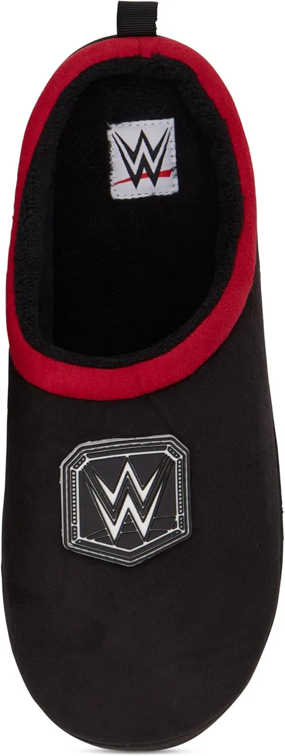 WWE Mens Championship Belt Slippers - John Cena, Roman Reigns, Seth Rollins World Wrestling Champion Belt Slip On Clog House Slippers