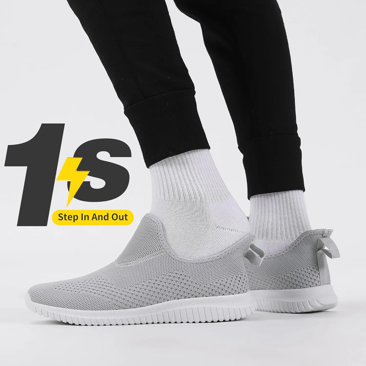 WXQ Men's Minimalist Walking Shoes Comfort Ultra Lightweight Breathable Running Tennis Athletic Gym Workout Non Slip Athletic Fashion Sneakers