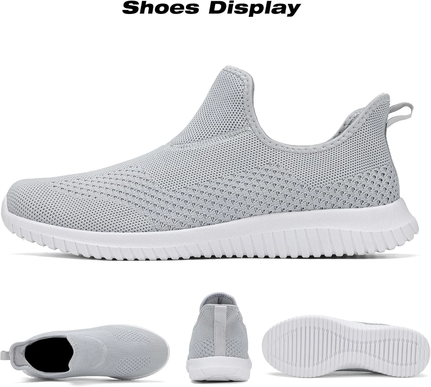 WXQ Men's Minimalist Walking Shoes Comfort Ultra Lightweight Breathable Running Tennis Athletic Gym Workout Non Slip Athletic Fashion Sneakers