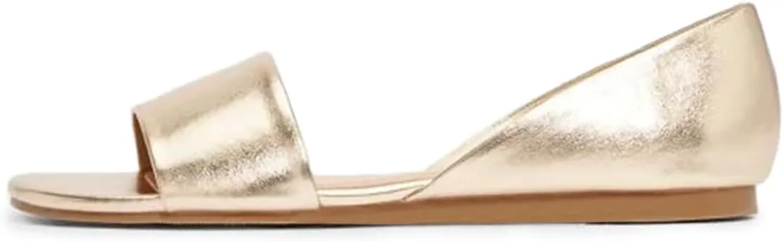 YDN Women Comfortable Open Toe Slip On D'Orsay Flats Low Heels Sandals Shoes Casual Walking Dress Size 4-16 US