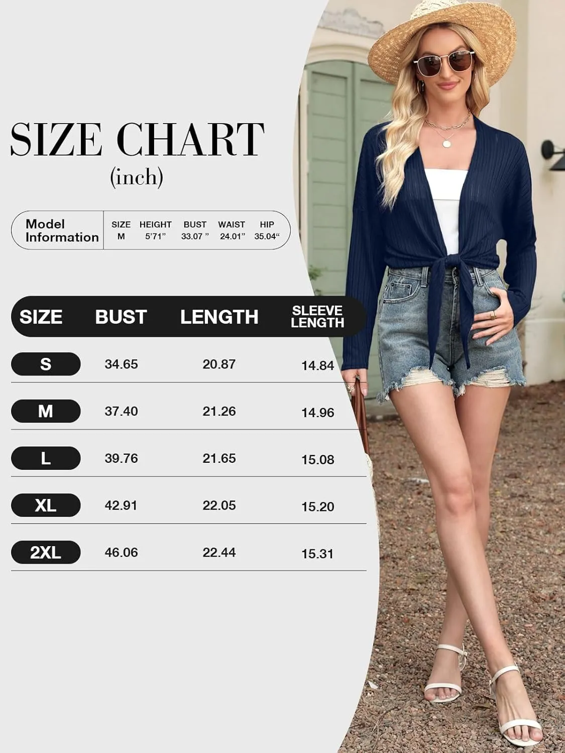 ZANZEA Tie Front Cardigan for Women Long Sleeve Sheer Bolero Shrug for Dresses Lightweight Cropped Shawl