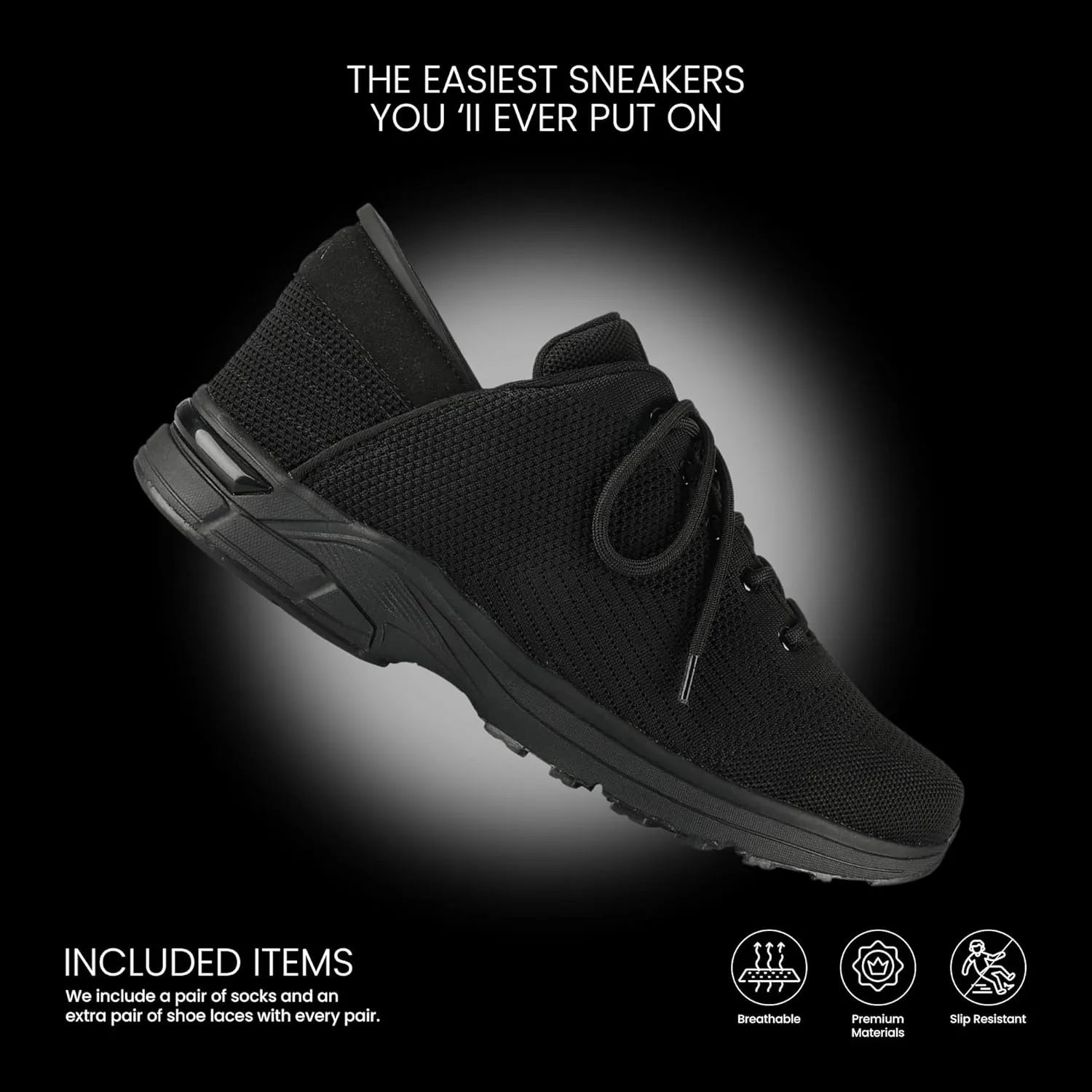 ZEBA Hands Free Slip on Sneakers for Men - Step Up Your Comfort and Style with Perfect Walking Shoes and Fashion Sneakers